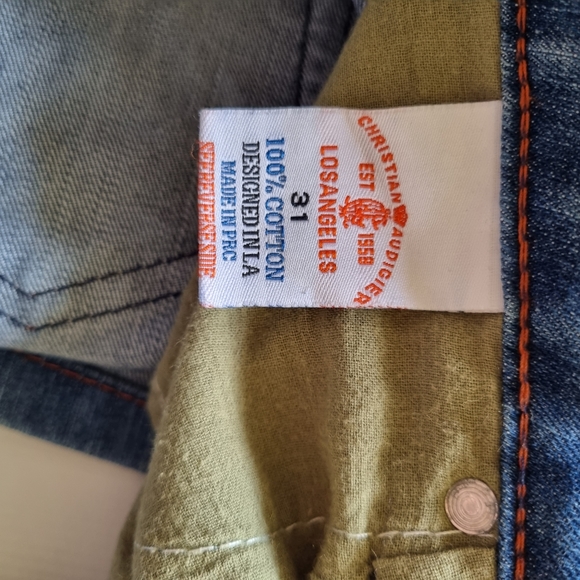 Christian Audigier Mini Denim Y2K Embroidered Panther Skirt Size 31 (Size 12) - Picture 13 of 13